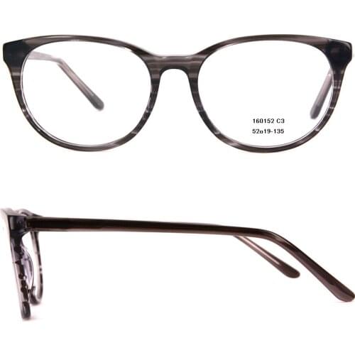 Womens Fashion Acetate Optical Frame Tortoise Oval Eyeglasses with case in top quality Discount Lamination Black Eyewear