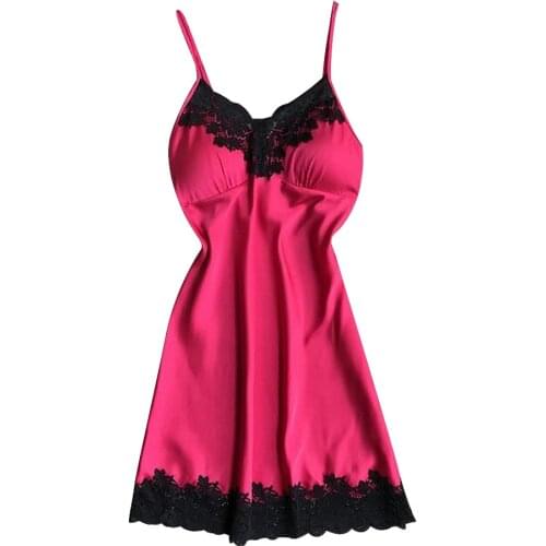 2020 New Arrival Womens Night Dress Lace Bow Lingerie Babydoll Nightwear Sleepskirt Hot Lady Female Sex lingerie Sleepwear A80