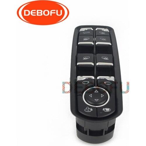 Master Window Control Switch High Configuration Electric Button with Lane Assist Fit for Porsche Panamera Cayenne Macan Replace