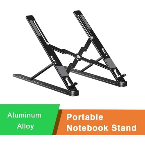 Portable Laptop Stand 11 to 17.3 inch Notebook Foldable Holder 7-Levels Adjustable Aluminum Alloy Cooling Riser Computer Support
