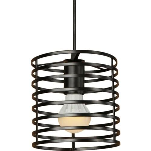 Simple Industrial Loft Style Iron Single Head Droplight LED Vintage Pendant Light Fixtures Retro Hanging Lamp Indoor Lighting