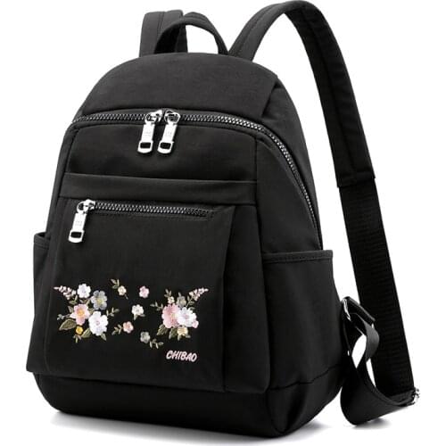 Retro Flower Embroidery Mommy Bag Quality Waterproof Baby Diaper Bag Portable Travel Adjustable Women Maternity Nappy Backpack