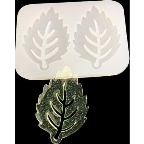 1Pcs Resin Leaves Pendant Mold Making Tools Silicone Crystal Epoxy Molds Diy Jewelry Making Pendants Crafts Mold Tools