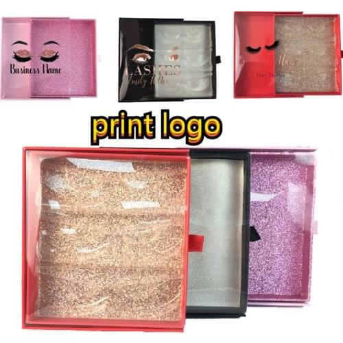3 pairs wholesale eyelash packaging box lash boxes packaging print own logo for 10mm-25mm mink eyelashes case bulk makeup