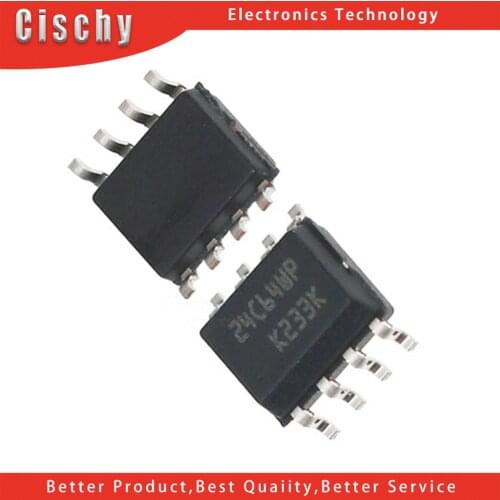 5pcs/lot AT24C64N AT24C64N-SU27 ST24C64WP 24C64RP 24C64WP 24C64 SOP-8 In Stock