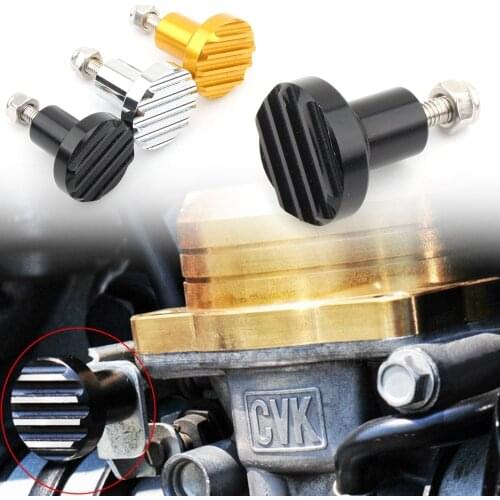 Motorcycle CNC Aluminum Fluted Carburetor Choke Knob For Triumph Scrambler Thruxton 900 Bonneville T100 SE America Speedmaster