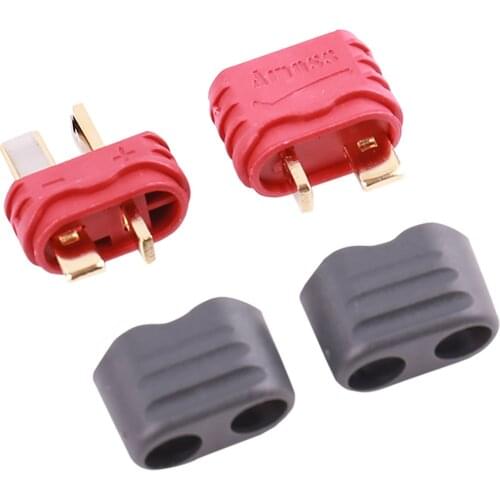 Amass new AM1015E slip sheathed T plug Deans connector For RC Lipo Battery 40A high current multi-axis fixed-wing model rc uav