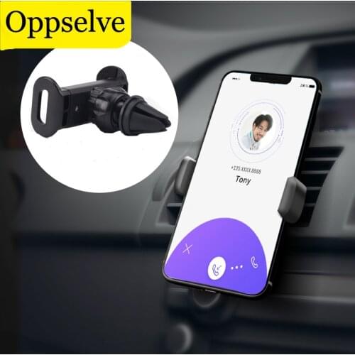 Oppselve Car Phone Holder for Mobile Phone Holder Stand for iPhone 11 12 X Air Vent Mount Cell Phone Support in Car Phone Stand