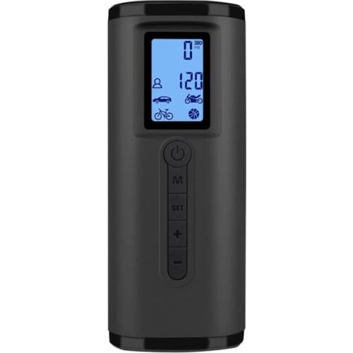Cordless Tire Inflator Portable Air Compressor,with Digital Pressure Gauge LED Light Electric Air Pump,for Car Bike,Etc