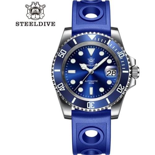 SD1953 Steeldive Brand 2020 Men Mechanical Wristwatch Stainless Steel Men Watch Top Brand Sapphire Glass Men Watches reloj