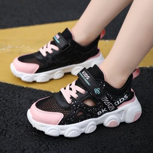 Spring Autumn Kids Sport Shoes Mesh Running Sneakers Soft Tenis Infantil Boys Basket Footwear Breathable Girls Chaussure Enfant