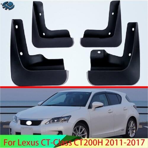 For Lexus CT-Class CT200H 2011-2017 4PCS Mud Flaps Splash Guards Fender Mudguard Kit Mud Flap Splash Guards Mudguard Car styling