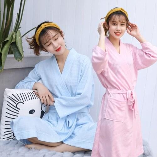 Yj Kinomo Robe Nightgown Collar Bathrobe Summer Absorbent Pajama Womens Bathrobe Bath Towel Towels Bathroom Toallas De Navidad