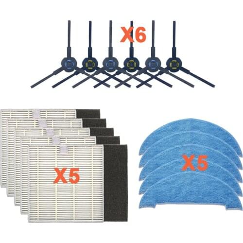 Robot Vacuum Cleaner HEPA Filter side brush mop for ilife V8 V8s X750 A7 X800 X785 V80 Robotic Vacuum Cleaner Parts Accessories