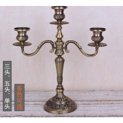 Candelabra Vintage Candle Holders Retro Metal Pillar Wedding Nordic Stand Candle Holder Table Stick Portavelas Home Decor AD50CH