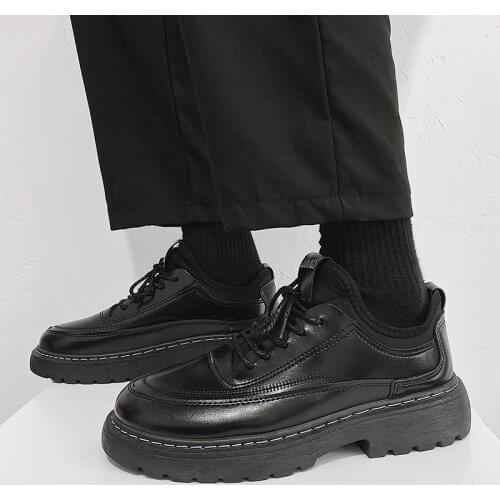 Men Retro Casual Shoes Low-cut Martin Boots High-quality Mens Leather Business Shoes Non-slip Comfortable Men Handmade Shoes