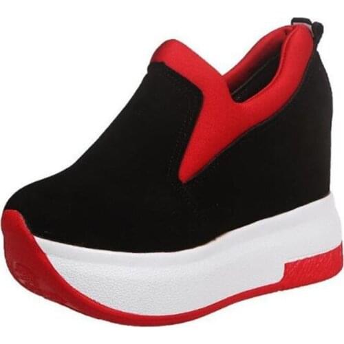 New womens shoes fashion set foot thick bottom slope heel increase light and comfortable versatile casual shoes women