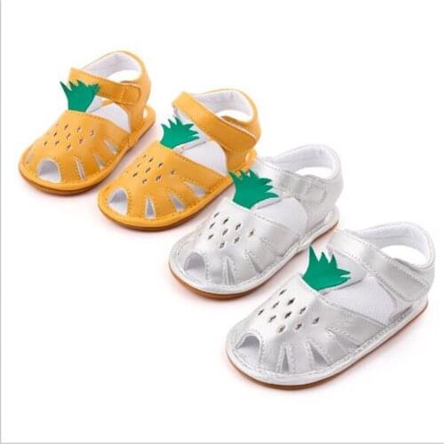 2020 New Baby Shoes Infants Summer Beach Shoes Kids Girls Breathable First Walkers Rubber Sole Newborn Shoes