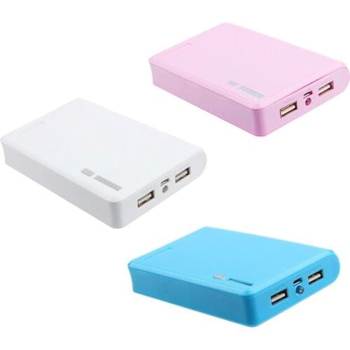 Portable USB Charger 5V 2A 18650 Power Bank Battery Box For iphone6 Smartphone