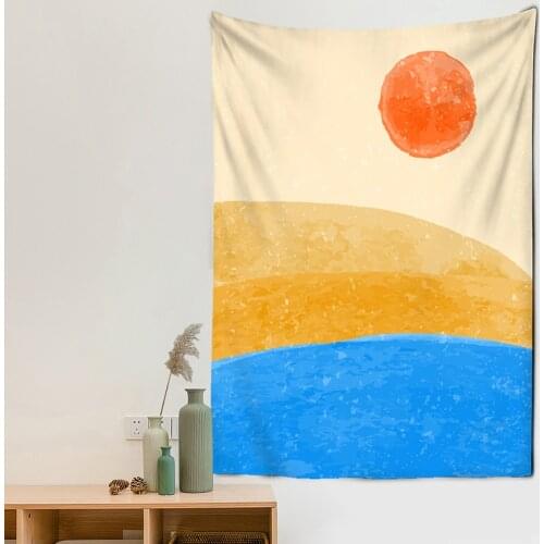 Nature Landscape Moon Tapestry Mountain Galaxy Starry Sky Hanging Wall Tapestries Psychedelic Carpet Wall Wall Hanging