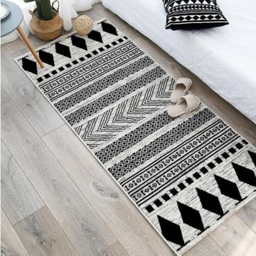 Anti-slip Long Entrance Door Mat Moroccan Geometric Bedroom Living Room Carpets Absorbent Floor Area Rugs Kitchen Mat Prayer Pad