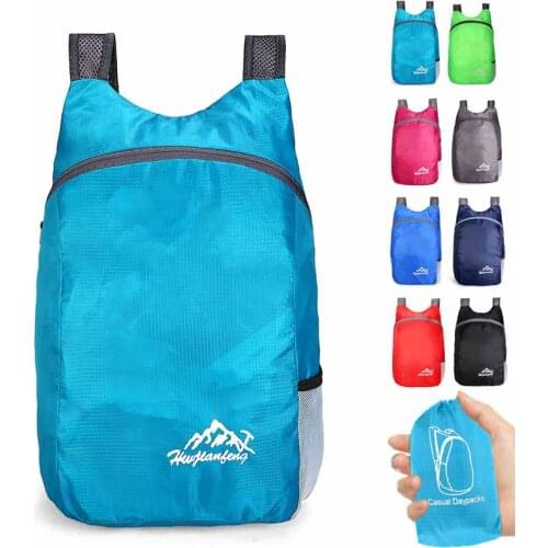 20L Rain Cover Backpack Waterproof Foldable Backpack For Men Women Lightweight Hiking Camping Running Travel Luggag Bag