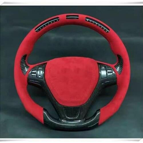 OEM Cuatomized Carbon Fiber Sports Steering Wheel Alcantara compatible for Hyundai Rohens Coupe 2012-2020