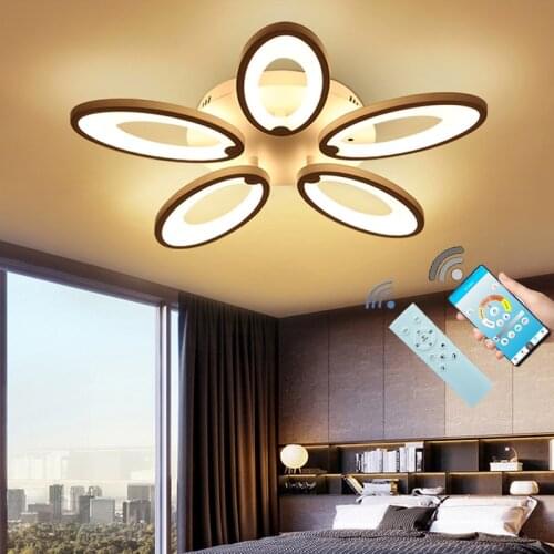 LED chandelier living room bedroom dining room lamps modern minimalist LED glossy lighting AC90-240V free shipping