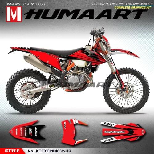 HUMAART Personalized 3M Vinyl Stickers for EXC EXC-F XC-W XCF-W 150 300 500 SX SXF XC-F 125 250 350 450 2019 2020 2021