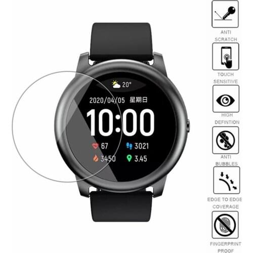 Tempered Glass Protective Film For Xiaomi Haylou Solar LS05 Watch Screen Protector Film Full Cover Protective Scratch Proof