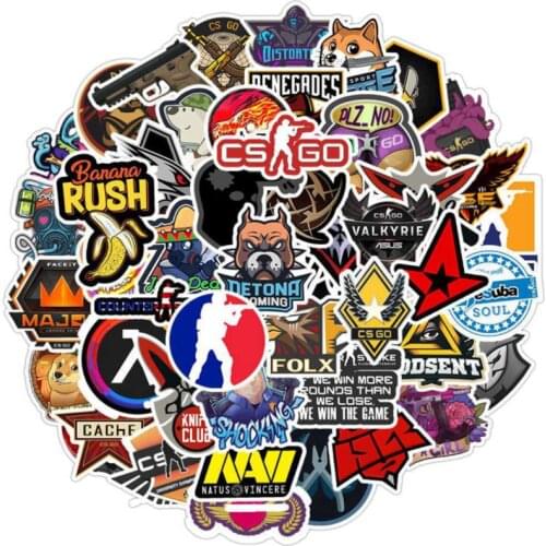 10/30/50Pcs Shooting game counter-strike Graffiti Waterproof Skateboard Travel Suitcase Phone Laptop Luggage Stickers DIY Kids