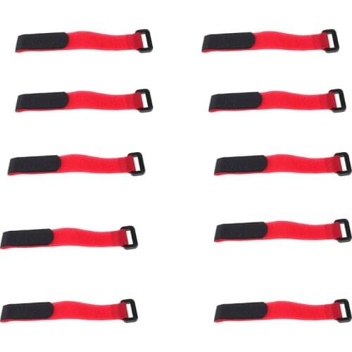 2021 New 10Pcs Strong RC Battery Tie Down Strap Reusable Antiskid Cable Strap 20*2cm