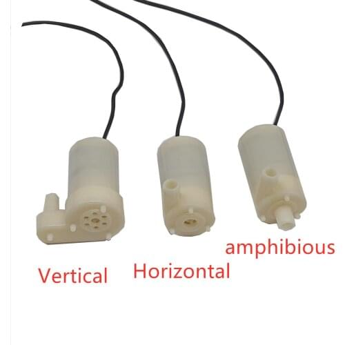 10pcs New miniature submersible pump and 3/4 amphibious DC electric pump and pump. 5V 80-100 l / h