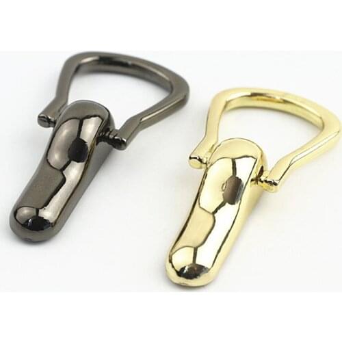 20pcs 21mm D Ring Hook Bag Side Clip Metal Screw Buckle DIY Bag Strap Hanging Ring Buckles Chain Screws Clasp Accessories