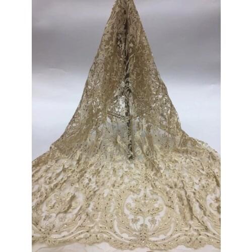 2020 5yards xb01# 4 color good quality nice sequin embroidery net mesh lace fabric for sawing evening bridal wedding dress