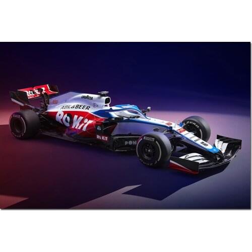 2020 Formula1 Williams FW43 Racing Car Posters and Prints Canvas Painting Modern Wall Picture For Living Room Decor