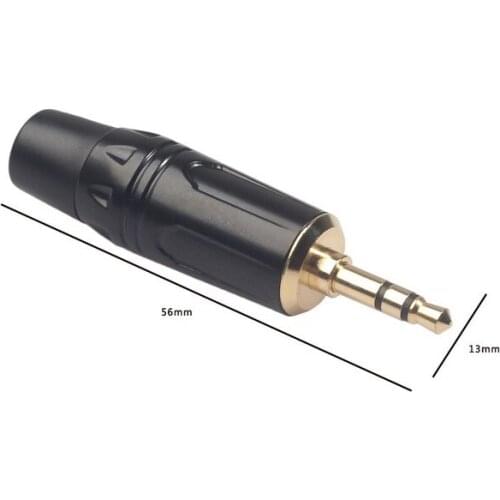 3.5mm Stereo Audio Plug Aluminum Alloy Die-casting Shell TRS AUX Cable Connector Coupler Adapter Joiner Converter Durable