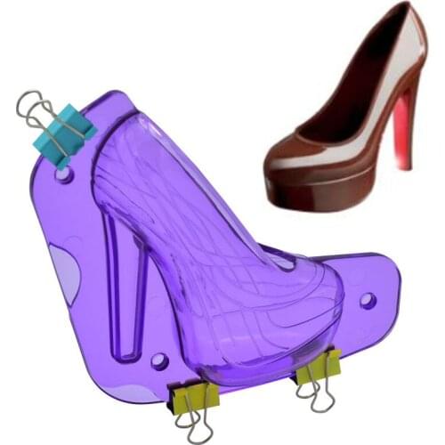 3D Chocolate Mold High Heel Shoes Candy Cake Decoration Molds DIY Baking Tools