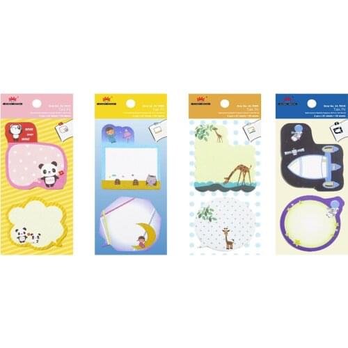 4A Printed Sticky Notes Value Pack 4.8'' x 2.2'' Cute Memo Pad Sticky Notes Planner Stickers Kawaii Cute Stationery 4A 70000x8