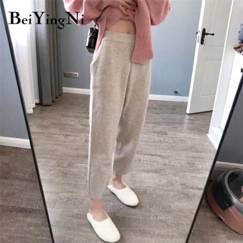 Женские трикотажные брюки BEIYINGNI China At AliExpress