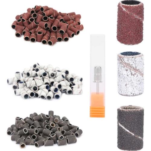 For Nails Nails Sanding Bands 80# 120# 180# Grit File Nail Manicure Pedicure Tool with Shaft Nails Accessoires Nail Art