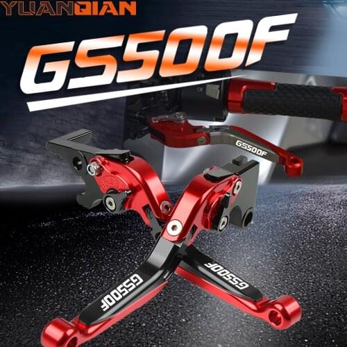 For SUZUKI GS500F GS500 F2004 2005 2006 2007 2008 2009 Motorcycle Adjustable CNC Brake Clutch Levers Extendable Folding lever