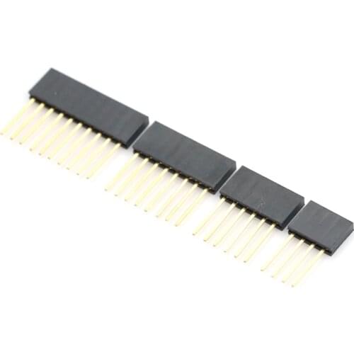 10pcs For Arduino Shield 4/6/8/10 Pin 2.54 mm Stackable Long Legs Femal Header