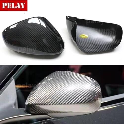 Add On Style For Maserati Gran Turismo & Gran Cabrio dry carbon Rear View Mirror Cover GT GC for Quattroporte Carbon mirror caps