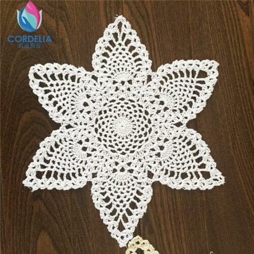 Best selling korean women like 10 pcs 30cm circular natural cotton crochet lace doilies for dream catcher as innovative decorati