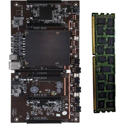 X79 H61 BTC Mining Motherboard with RECC 4G DDR3 Memory LGA 2011 DDR3 Support 3060 3080 Graphics Card for BTC Miner