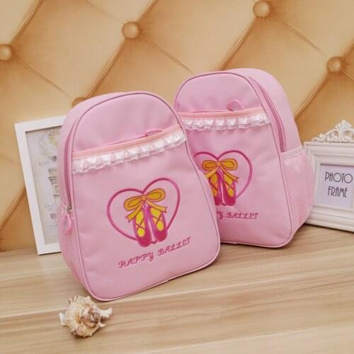 Cute Kids Pink Lace Ballet Dance Bag Children Dance Bags For Ballet Cute Backpack Ballet Bags Girls Dancing Bag Ballerina Bags