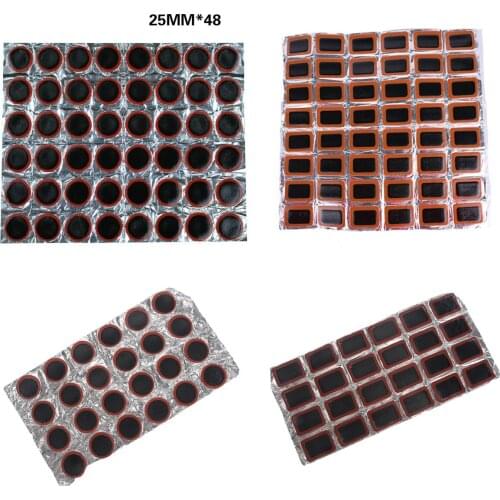 10/24/48 Pcs/lot Bicycle Bike Puncture Maintenance Tire Tyre Rubber Patch Mountain Bicycle Kit Cycling Repairing Tools