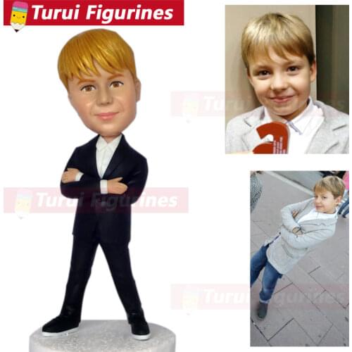 Customized bobble head custom doll anime custom dolls creepy kids present boy figurines custom bobblehead doll head from photos