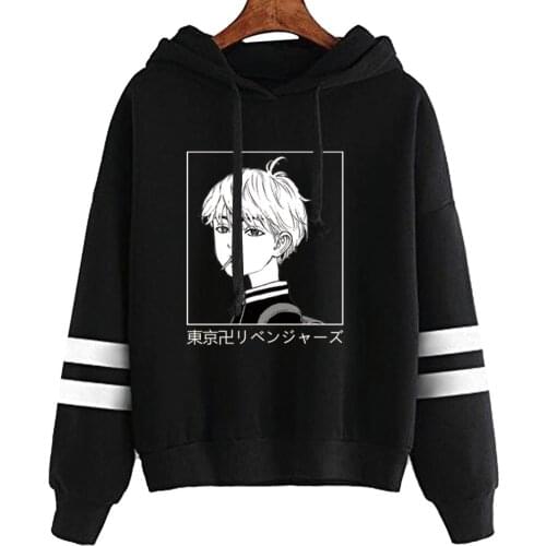 Hot Anime Tokyo Revengers Hoodies Loog Sleeve Streetswear Sweatshirt Unisex Tops